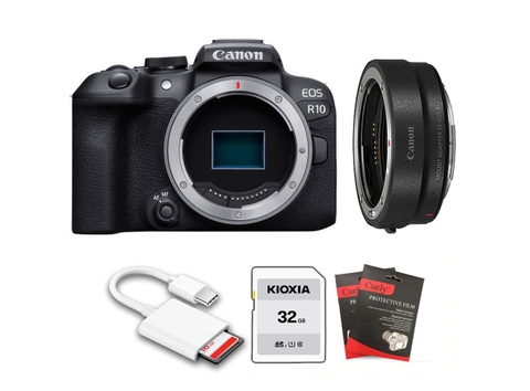 Canon EOS R10 + Kèm Ngàm Canon EF-EOS R (Chính hãng)