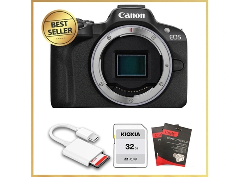 Canon EOS R50 Mới 100% – (Tặng Thẻ 32GB, Dán Màn Hình, Đầu Đọc Thẻ)