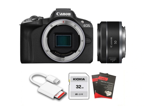 Canon EOS R50 + Lens Canon RF 50mm f/1.8 STM (Chính hãng)