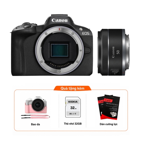 Canon EOS R50 + Lens Canon RF 50mm f/1.8 STM (Chính hãng)