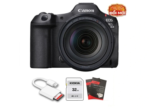 Canon EOS R5 Mark II + Lens RF 24-105mm f/4L IS USM (Chính hãng)