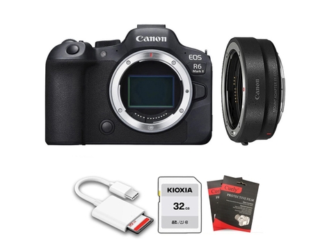 Canon EOS R6 Mark II + Kèm Ngàm Canon EF-EOS R (Chính hãng)