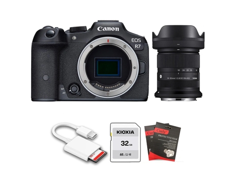 Canon EOS R7 + Kèm Lens Sigma RF-S 18-50mm f/2.8 (Chính hãng)