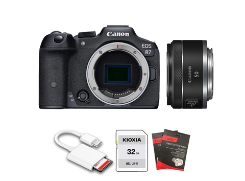 Canon EOS R7 + Kèm Lens Canon RF 50mm f/1.8 STM (Chính hãng)