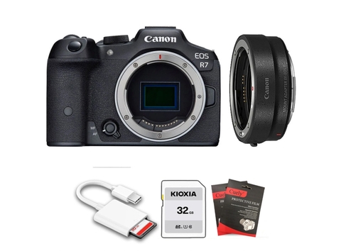 Canon EOS R7 + Kèm Ngàm Canon EF-EOS R (Chính hãng)
