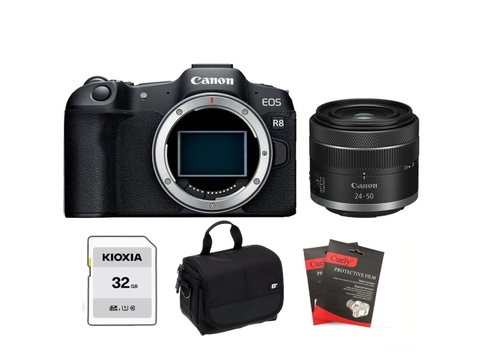 Canon EOS R8 + Kèm Lens Canon RF 24-50mm f/4.5-6.3 STM (Chính hãng)