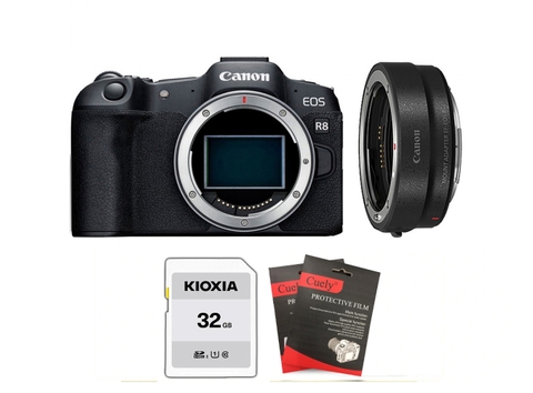 Canon EOS R8 + Kèm Ngàm Canon EF-EOS R (Chính hãng)