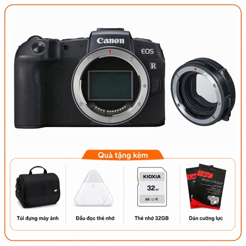 Canon EOS RP +  Ngàm Canon EF-EOS R (Chính Hãng)