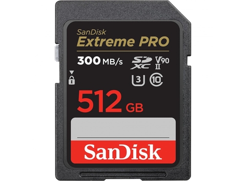 Thẻ nhớ SDXC SanDisk Extreme Pro UHS-II 512GB – 300MB/s Chính Hãng