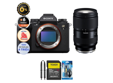 Sony A1 + Tamron 28-75mm f/2.8 (Chính hãng) (Thẻ Nhớ 64GB + Dây Đeo + Bộ Vệ Sinh)