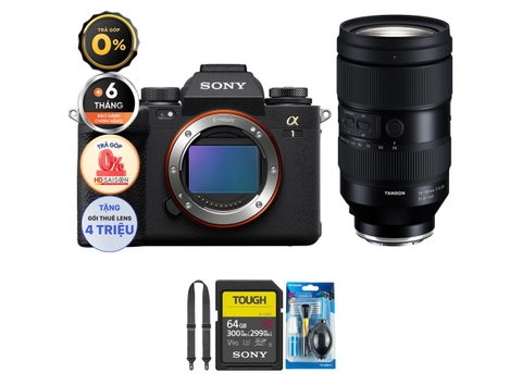 Sony A1 + Tamron 35-150mm f/2-2.8 (Chính hãng) (Thẻ Nhớ 64GB + Dây Đeo + Bộ Vệ Sinh)