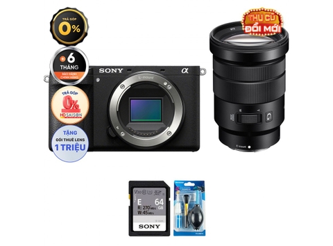 Sony A6700 + Kèm Lens Sony E 18-105mm f/4 (Chính hãng) (Thẻ Nhớ 64GB + Bộ Vệ Sinh)