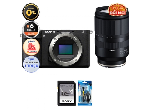 Sony A6700 + Kèm Lens Tamron 17-70mm f/2.8 III (Chính hãng) (Thẻ Nhớ 64GB + Bộ Vệ Sinh)