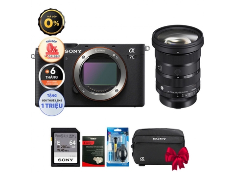 Sony A7C + Kèm Lens Sigma 24-70mm f/2.8 II (Chính hãng)