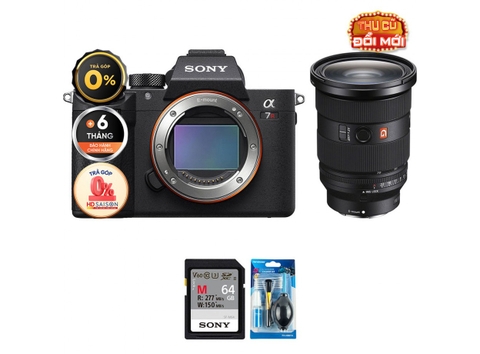 Sony A7R IIIA + Sony FE 24-70mm f/2.8 GM II (Chính hãng) (Thẻ Nhớ 64GB + Bộ Vệ Sinh)