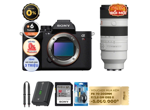 Sony A7R V + Sony FE 70-200mm f/2.8 GM OSS II (Body) (Chính hãng)