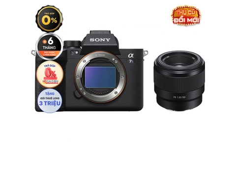 Sony a7S III + Sony FE 50mm f/1.8 (Chính hãng)