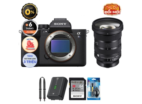 Sony a7S III + Sigma 24-70mm f/2.8 II (Chính hãng)