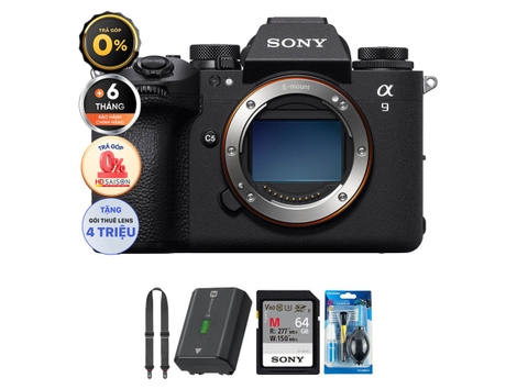 Sony A9 III (Body) (Chính hãng) (Pin + Thẻ Nhớ 64GB + Dây Đeo + Bộ Vệ Sinh)