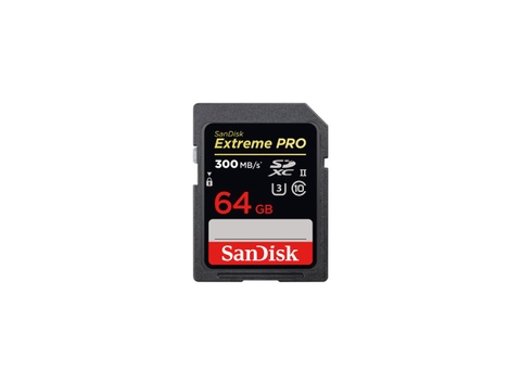 Thẻ nhớ SDXC SanDisk Extreme Pro UHS-II 64GB – 300MB/s Chính Hãng