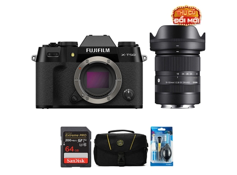 Fujifilm X-T50 + Sigma 18-50 mm f/2.8 – Chính hãng