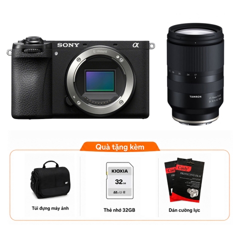 Sony ZV-E10 + Kèm Lens Tamron 17-70mm f/2.8 III, Black (Chính hãng)