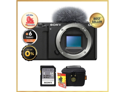 Sony ZV-E10 Body (Chính hãng) (Thẻ Nhớ 64GB + Túi Máy Ảnh)