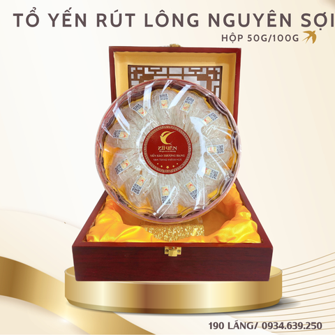 Tổ yến rút lông nguyên sợi