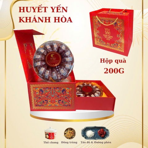 Hộp quà yến huyết Khánh Hòa 200g