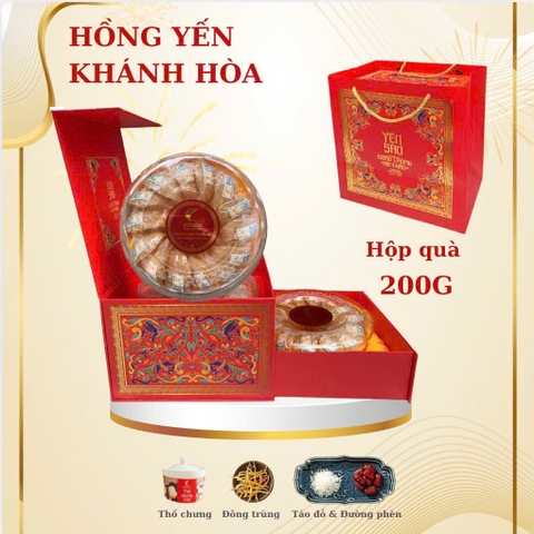Hộp quà hồng yến Khánh Hòa 200g