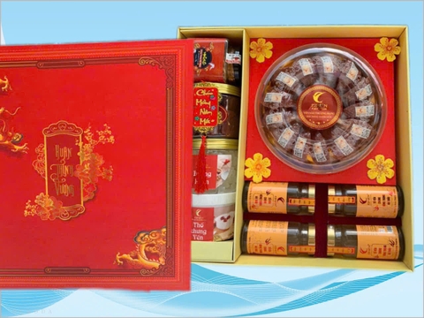Hộp quà tết yến huyết Khánh Hòa 100g - 50g