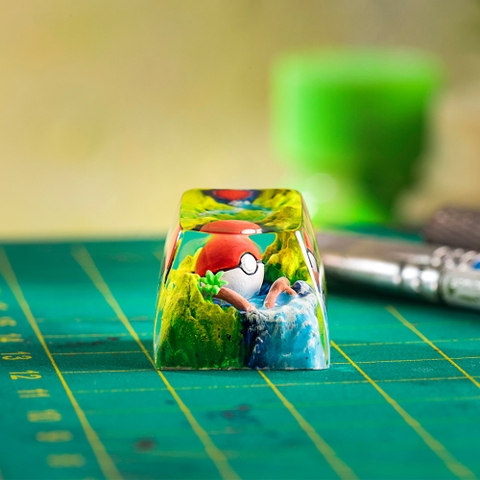 Pokemon - Poke Ball Artisan Keycap Breakwooden