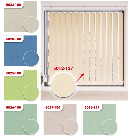 Màn sáo đứng trơn Blackout 80%