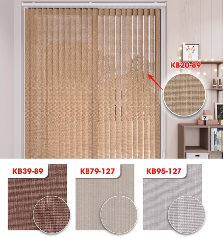 Màn sáo đứng xuyên sáng hoa văn