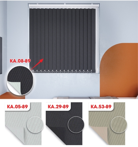 Màn sáo đứng 2 da hoa văn Blackout