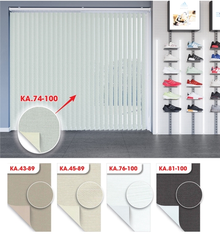 Màn sáo đứng 2 da hoa văn Blackout