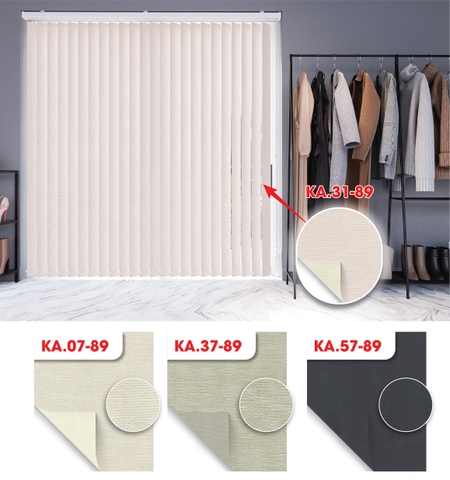 Màn sáo đứng 2 da hoa văn Blackout