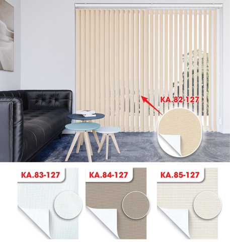 Màn sáo đứng 2 da hoa văn Blackout