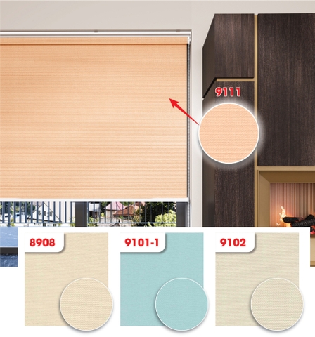 Màn cuốn vải trơn blackout 8908 9101-1 9102 9111
