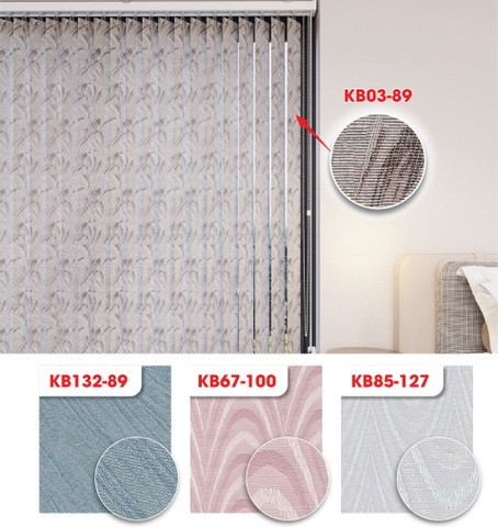 Màn sáo đứng xuyên sáng hoa văn