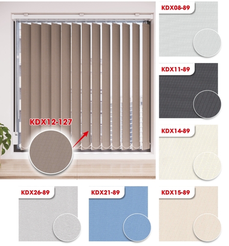 Màn sáo đứng sọc xéo Blackout 100%