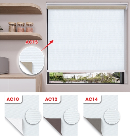 Màn cuốn vải 2 da Blackout