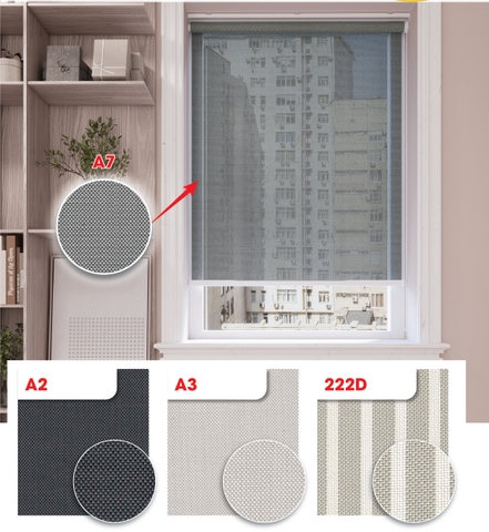 Màn cuốn lưới A2 A3 A7 222D
