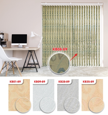 Màn sáo đứng xuyên sáng hoa văn