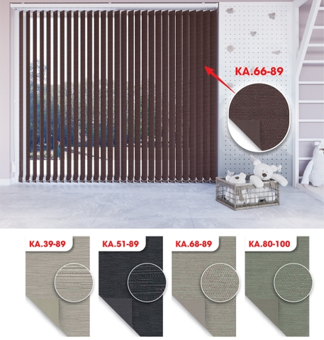 Màn sáo đứng 2 da hoa văn Blackout