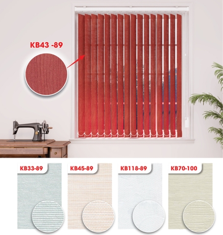 Màn sáo đứng xuyên sáng hoa văn