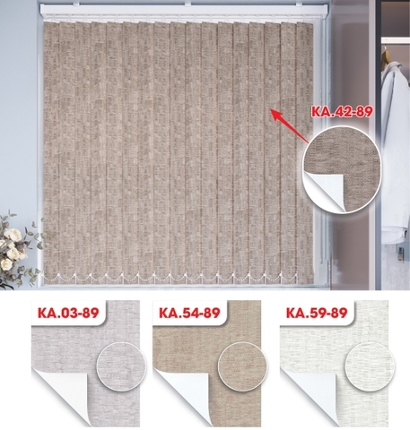 Màn sáo đứng 2 da hoa văn Blackout