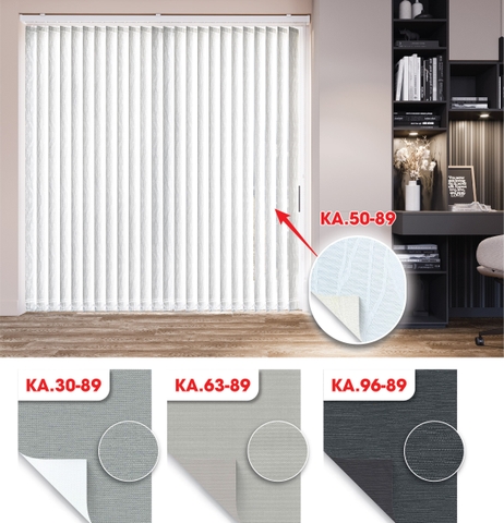 Màn sáo đứng 2 da hoa văn Blackout