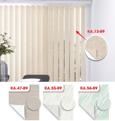 Màn sáo đứng 2 da hoa văn Blackout