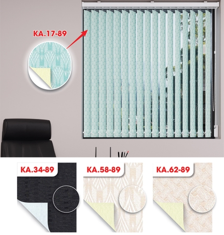 Màn sáo đứng 2 da hoa văn Blackout